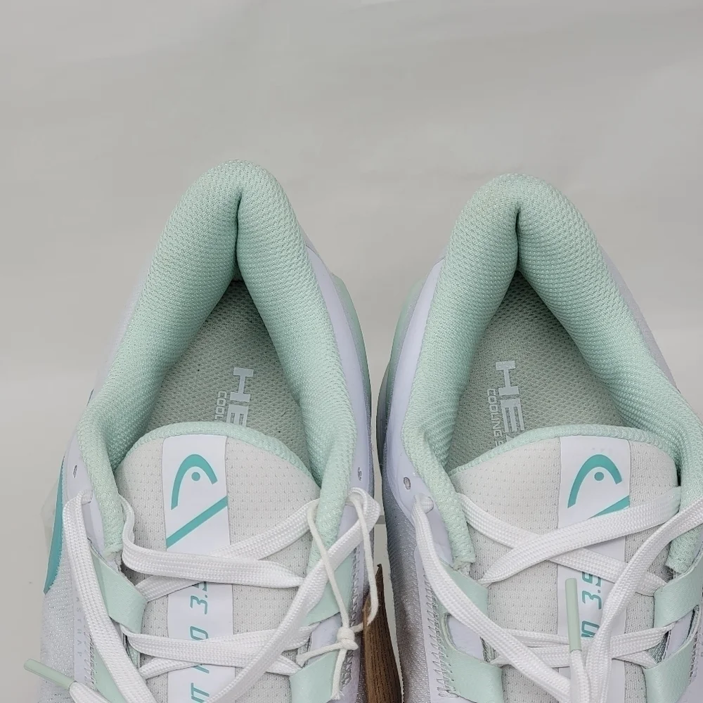 Head Women’s Sprint Pro 3.5 Tennis Shoes White and Aqua 274163 Size Multi New